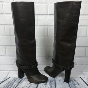 Tory Burch Sarava Leather Knee High Boots Sz 7.5